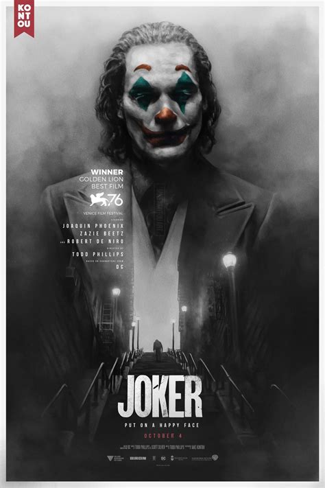 joker movie poster designer